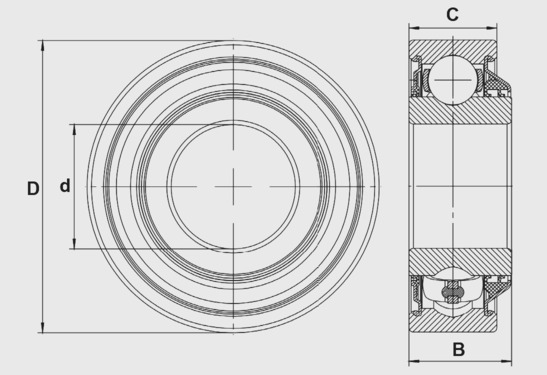 Подшипник  AA 34132 JOHN DEERE, Фото