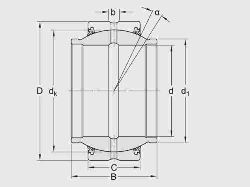Підшипник  GEEM 60 ES 2RS, Фото