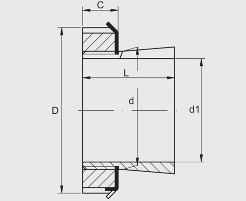 Втулка закріплювальна для підшипників  H210 MCB, Фото