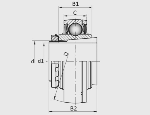 Підшипник  UK 312 G2.H SNR, Фото