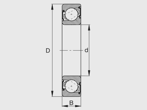 Підшипник  7206 2RS TVH CX 30x62x16, Фото