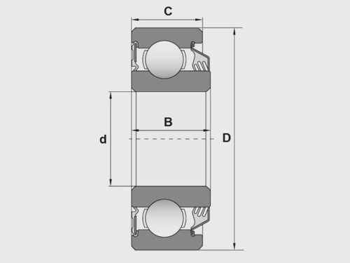 Підшипник  204 RSL3, Фото