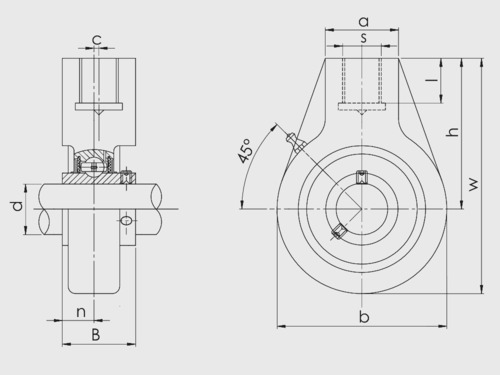Підшипник  UCHA 205 CRAFT аналоги FKL UCECH205, Фото