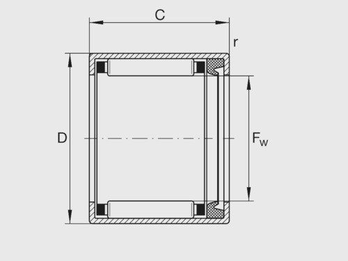 Підшипник  HK 1214 RS SKF, Фото