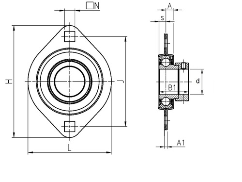 Корпус підшипниковий з жерсті  SAPFL205-16 CRAFT UEPFL205-16-SM, Фото